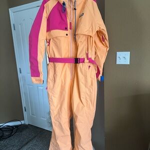 Columbia Women's Snow suit - Pink and Orange - XXL -used, excellent condition